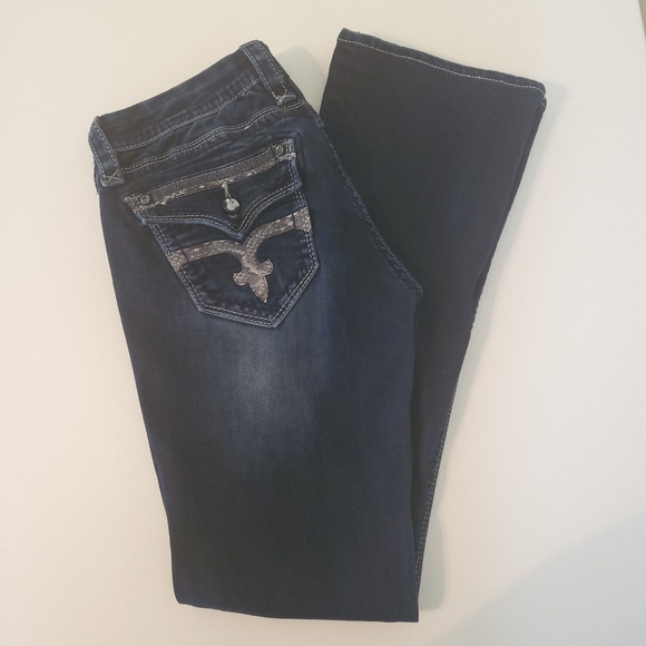 Rock Revival Leah Boot Jeans Size 29 - Picture 2 of 13